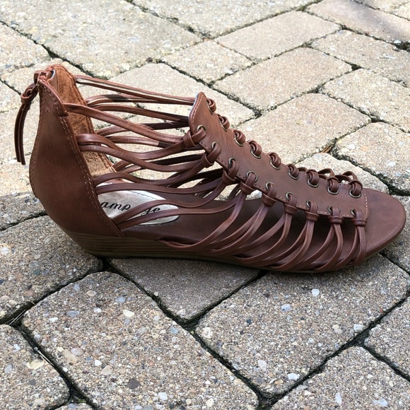 Light Brown Rampage Sandals - Picture 3 of 5